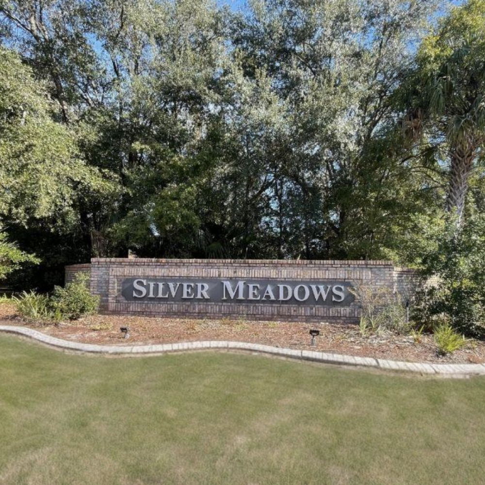 Silver Meadows sign